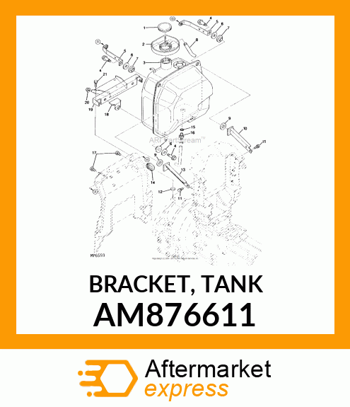 BRACKET, TANK AM876611