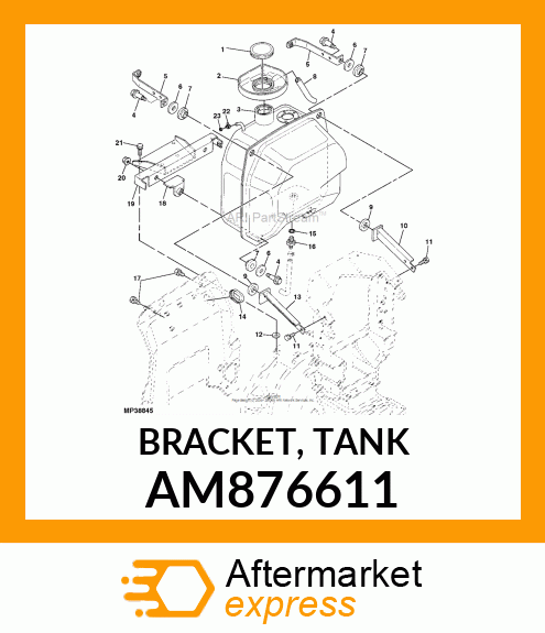 BRACKET, TANK AM876611