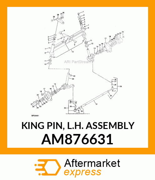KING PIN, L.H. ASSEMBLY AM876631