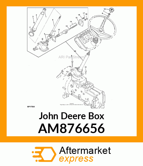 STEERING BOX ASSEMBLY AM876656