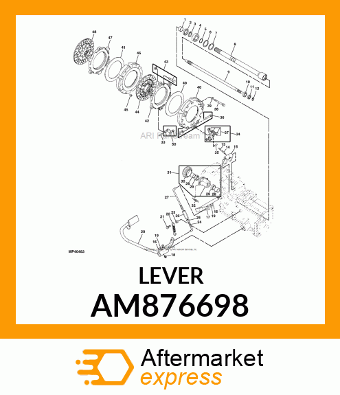 LEVER, RELEASE KIT AM876698