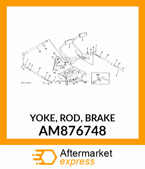 YOKE, ROD, BRAKE AM876748