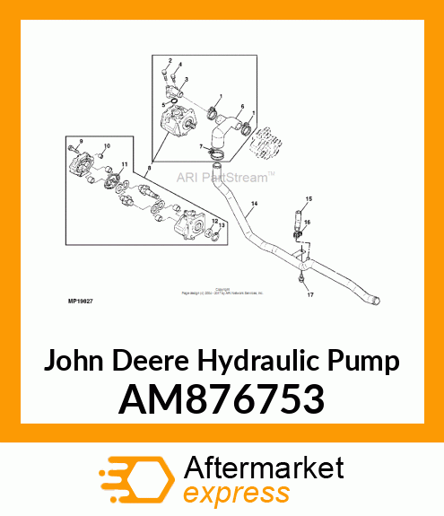 PUMP, HYDRAULIC AM876753