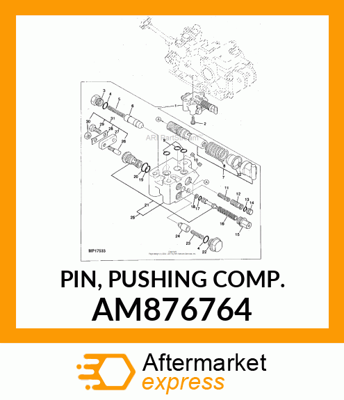 PIN, PUSHING COMP. AM876764