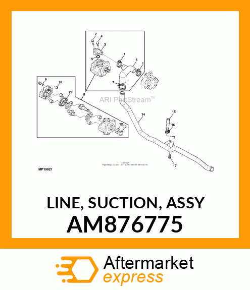 LINE, SUCTION, ASSY AM876775