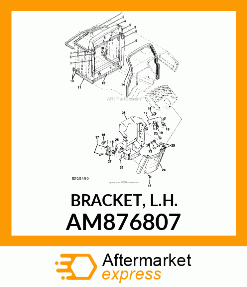 BRACKET, L.H. AM876807