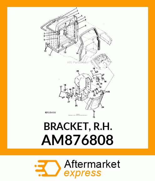 BRACKET, R.H. AM876808