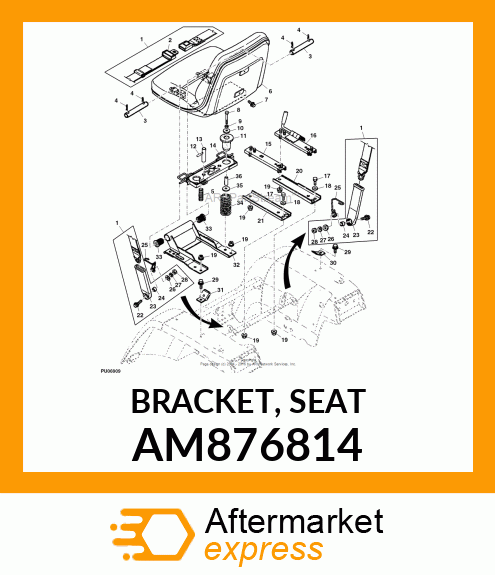 BRACKET, SEAT AM876814
