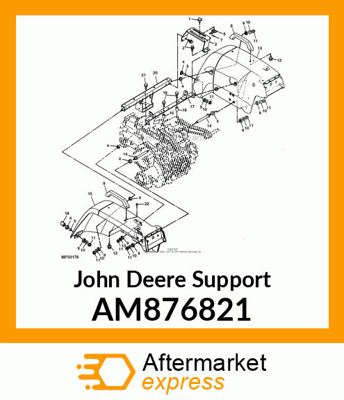 SUPPORT, SUPPORT, FENDER AM876821