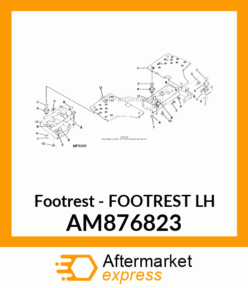 Footrest Lh AM876823