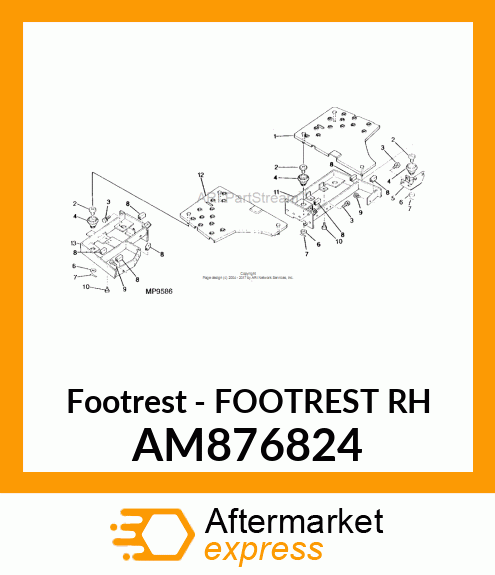 Footrest Rh AM876824