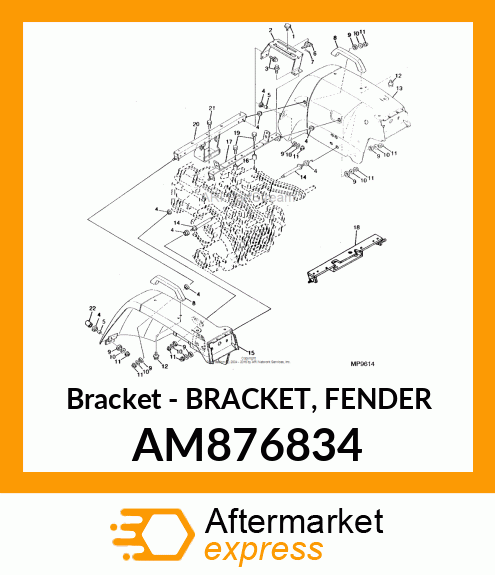 Bracket Fender AM876834