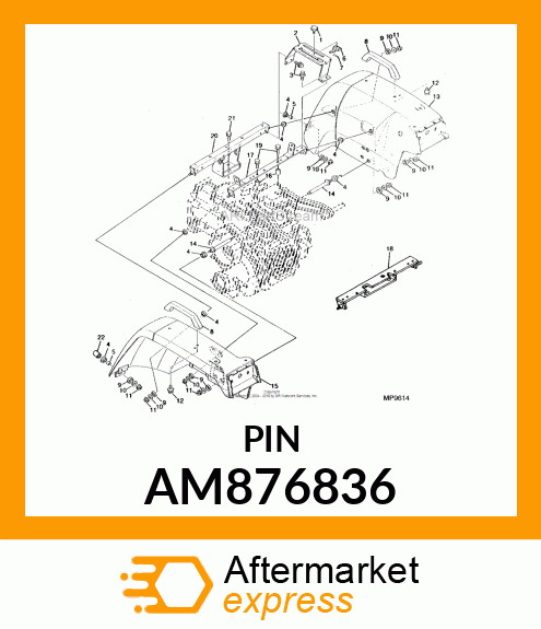 BRACKET, BRACKET, FENDER AM876836