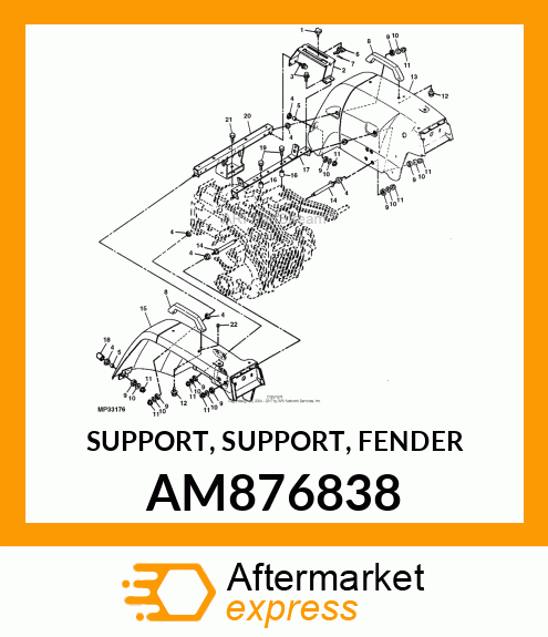 SUPPORT, SUPPORT, FENDER AM876838