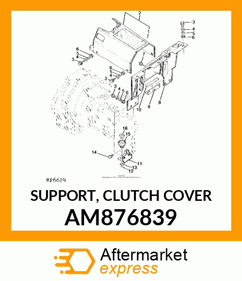 SUPPORT, CLUTCH COVER AM876839