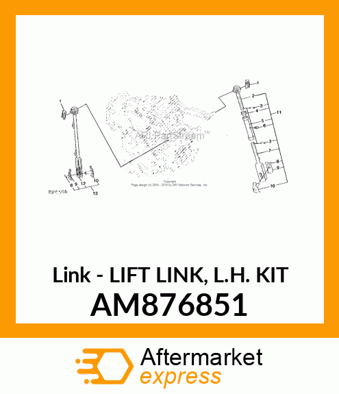 Lift Link Lh Kit AM876851