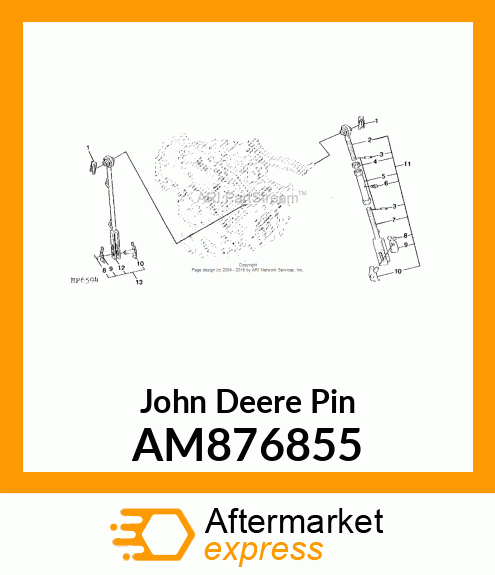 PIN, LIFT LINK YOKE AM876855