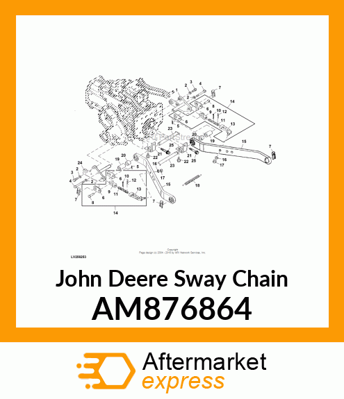 SWAY CHAIN, REAR COMP AM876864