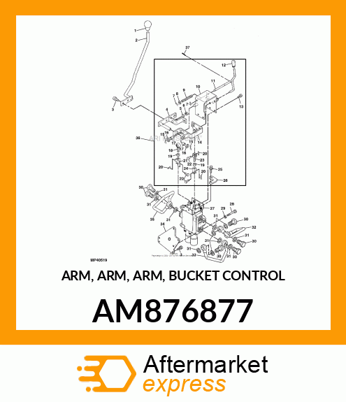 ARM, ARM, ARM, BUCKET CONTROL AM876877