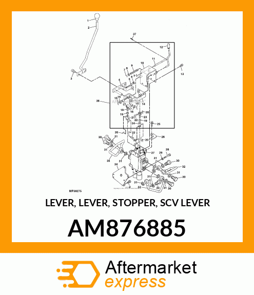 LEVER, LEVER, STOPPER, SCV LEVER AM876885