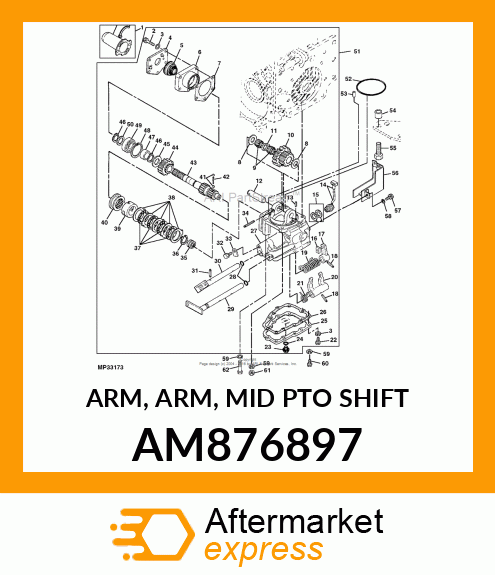 ARM, ARM, MID PTO SHIFT AM876897