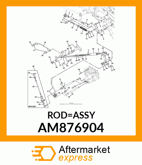 ROD, MID PTO BRAKE AM876904