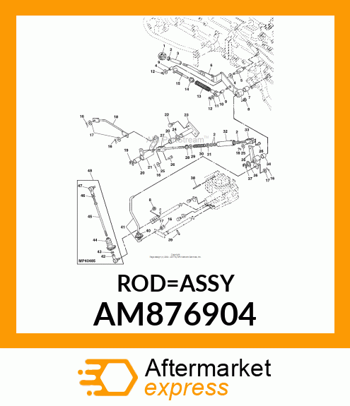 ROD, MID PTO BRAKE AM876904