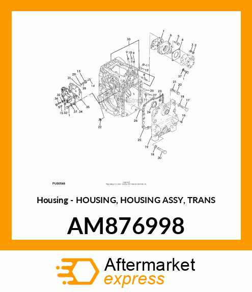 Housing - HOUSING, HOUSING ASSY, TRANS AM876998