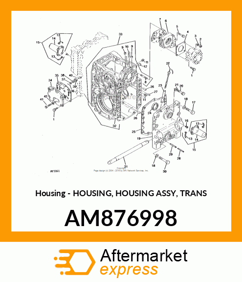 Housing - HOUSING, HOUSING ASSY, TRANS AM876998