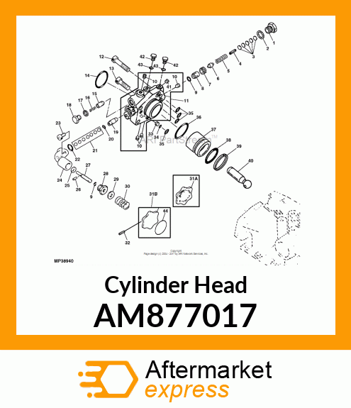 Cylinder Head AM877017