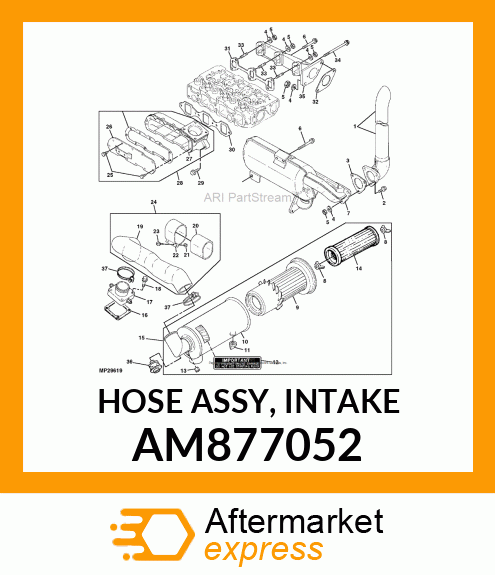 HOSE ASSY, INTAKE AM877052