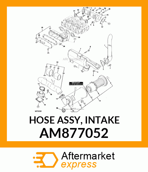 HOSE ASSY, INTAKE AM877052