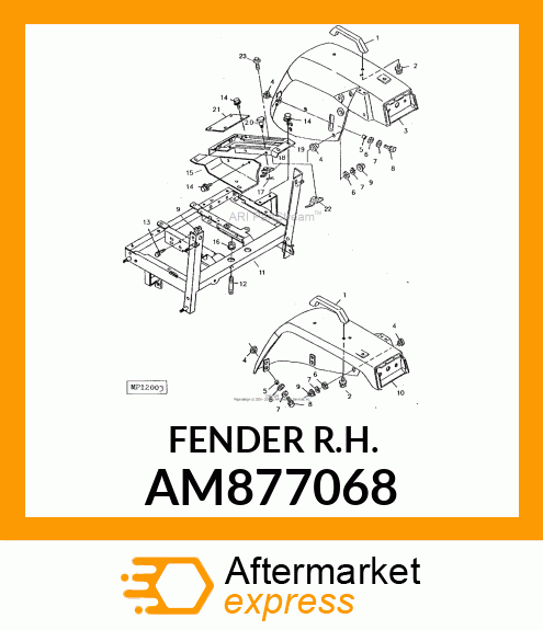 FENDER, FENDER R.H. AM877068