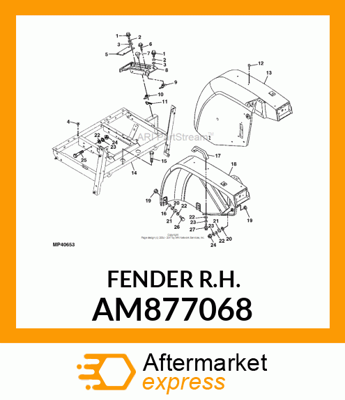 FENDER, FENDER R.H. AM877068