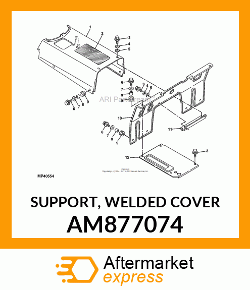 SUPPORT, WELDED COVER AM877074