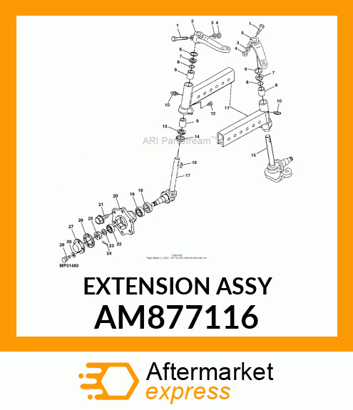 EXTENSION ASSY AM877116