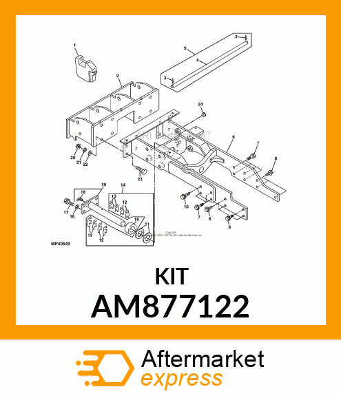 SHIM, SHIM SET, CENTER PIN AM877122