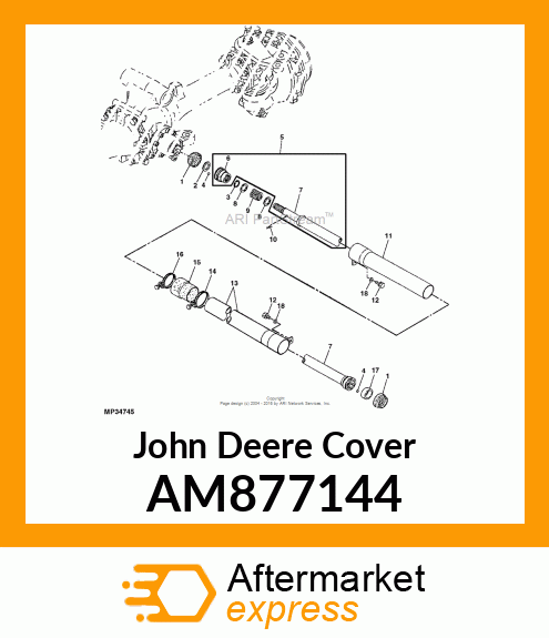 COVER, COVER, SHAFT FRONT AM877144