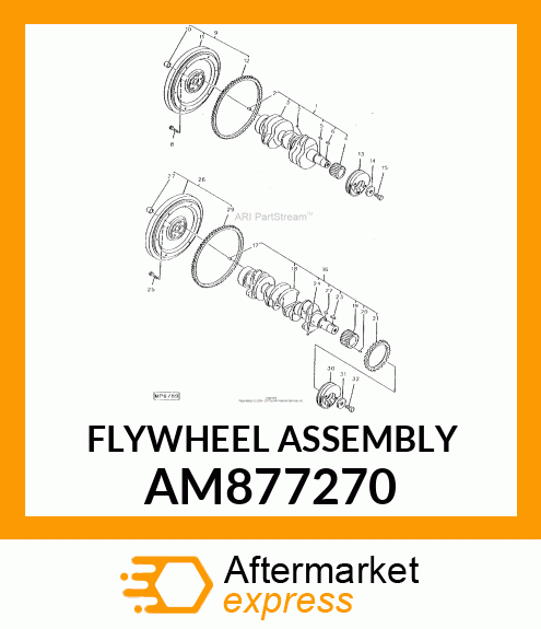 FLYWHEEL ASSEMBLY AM877270