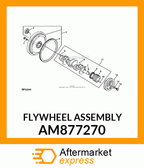 FLYWHEEL ASSEMBLY AM877270