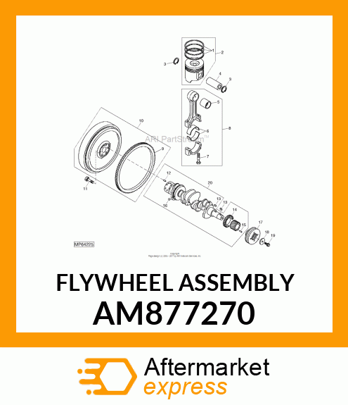 FLYWHEEL ASSEMBLY AM877270