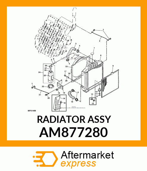 Radiator AM877280