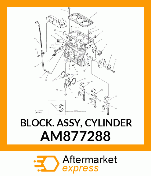 BLOCK ASSY, CYLINDER AM877288