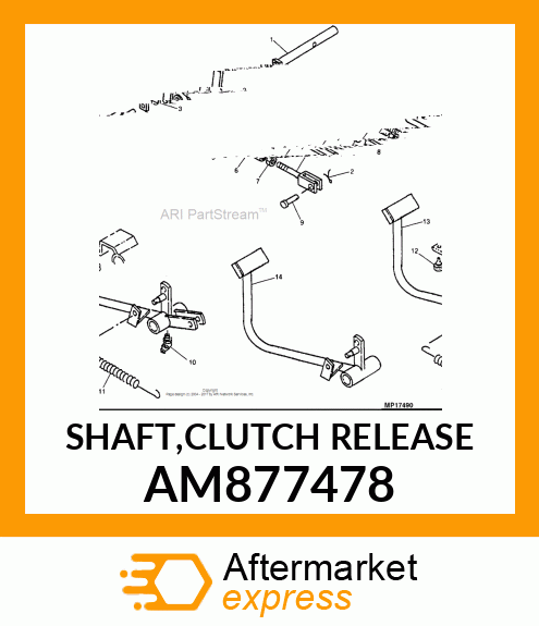 SHAFT,CLUTCH RELEASE AM877478