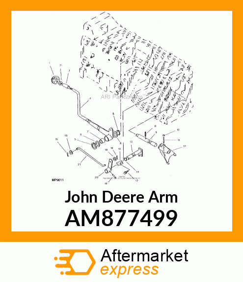 ARM, ARM, WELDED CHANGE PTO AM877499