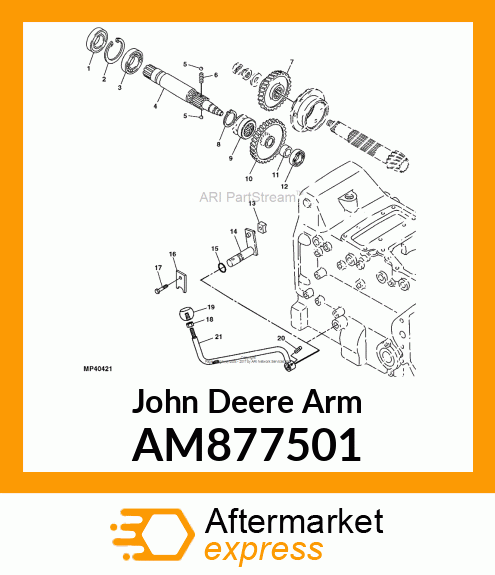 ARM, ARM, WELDED FRONT SHIFT AM877501