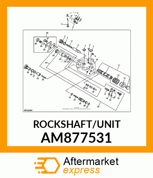 ROCKSHAFT UNIT, VALVE ASSY, ROCKSHA AM877531