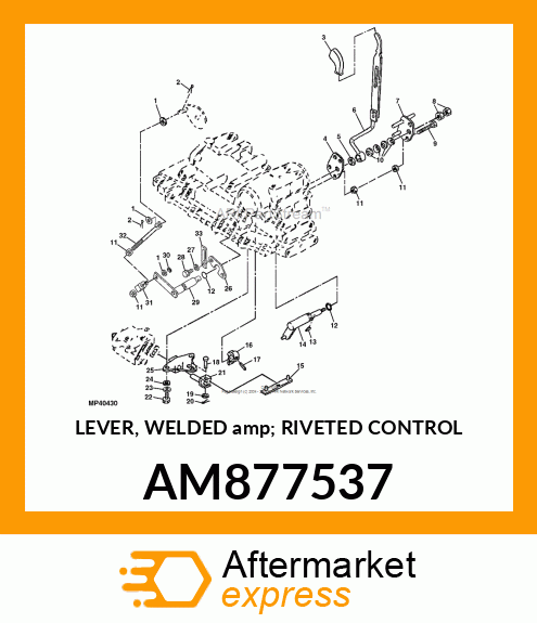 LEVER, WELDED amp; RIVETED CONTROL AM877537