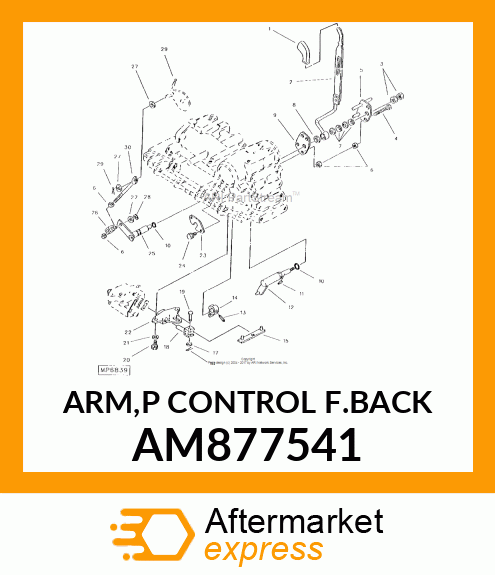 ARM,P CONTROL F.BACK AM877541