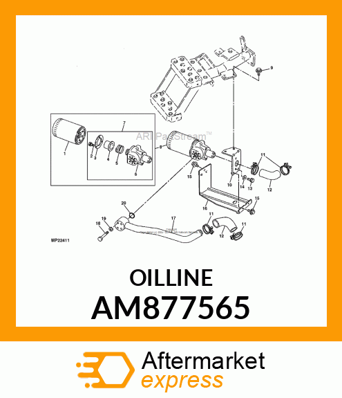 LINE, WELDED SUCTION AM877565